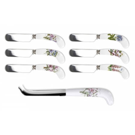 Botanic Garden Cheese Knife & 6 Spreaders
